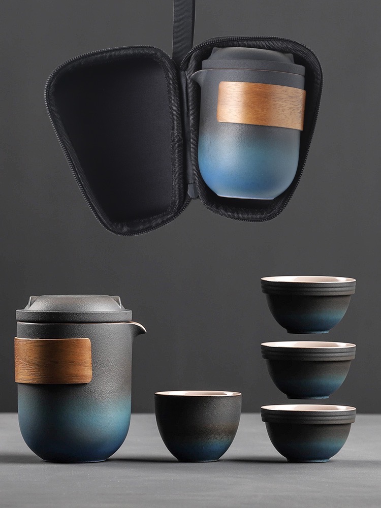 全新便携式紫砂茶具套装，居家、差旅两相宜 - 2