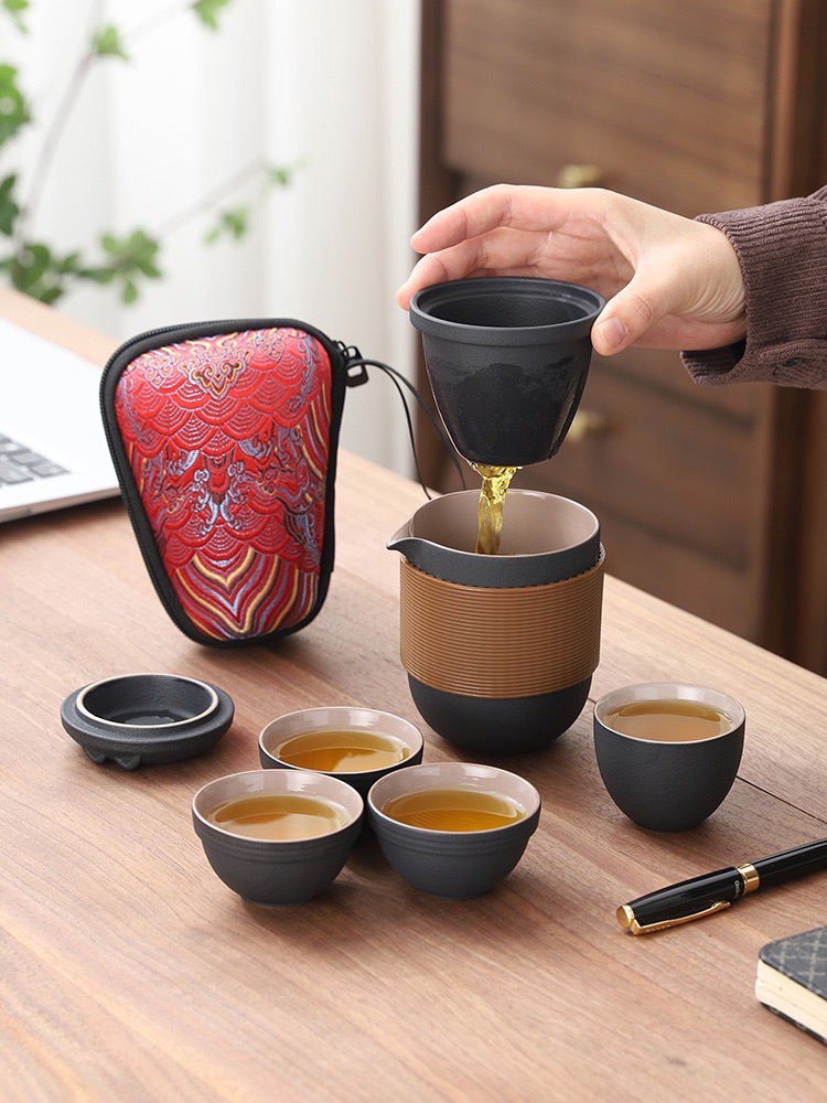 全新便携式紫砂茶具套装，居家、差旅两相宜 - 3