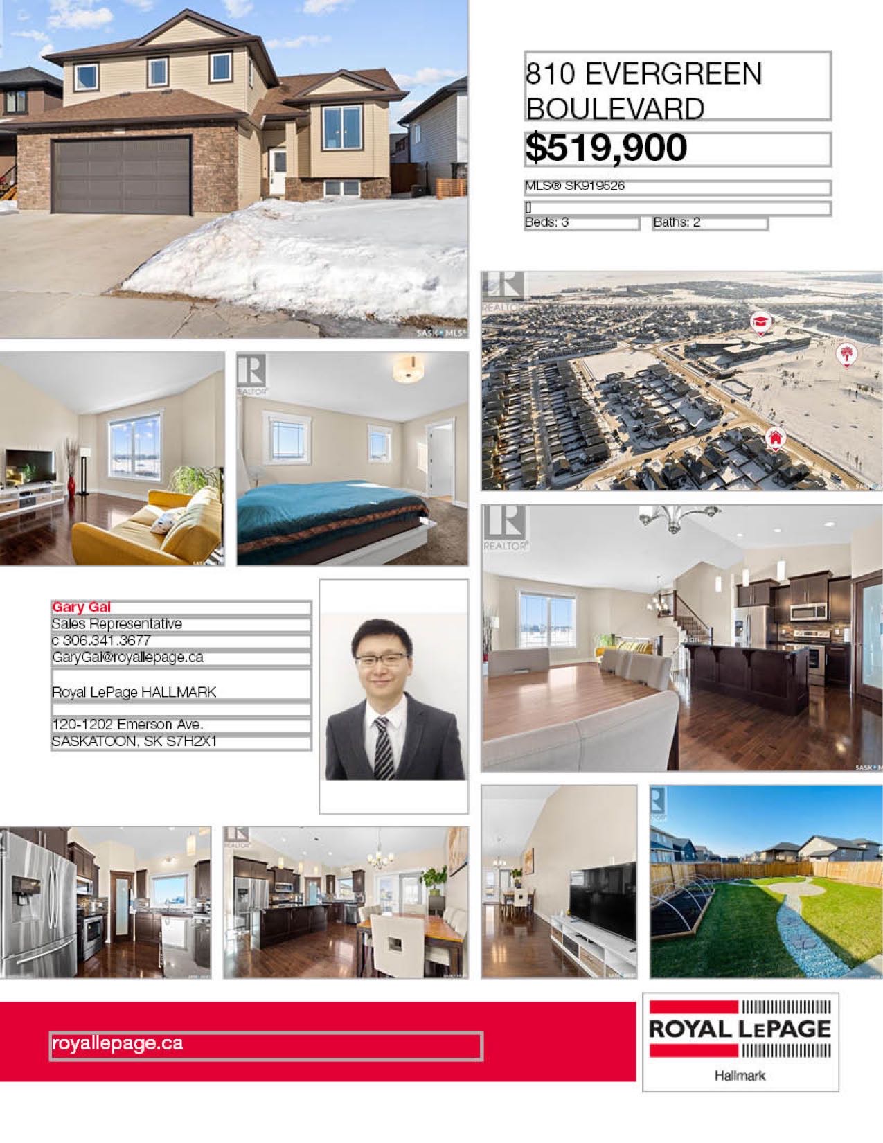 Evergreen小区面对公园，步行100米小学，错层独立屋出售。近百年高中，购物商圈，图书馆等设施。地下室带独立出入口。3房2卫，高档装修，连房加大尺寸双车库，大露台。私密后院。主层挑高顶，实木地板，枫木橱柜，大理石台面，大厨房带独立角柜，主卧带步入式衣柜和豪华独立洗手间（地热