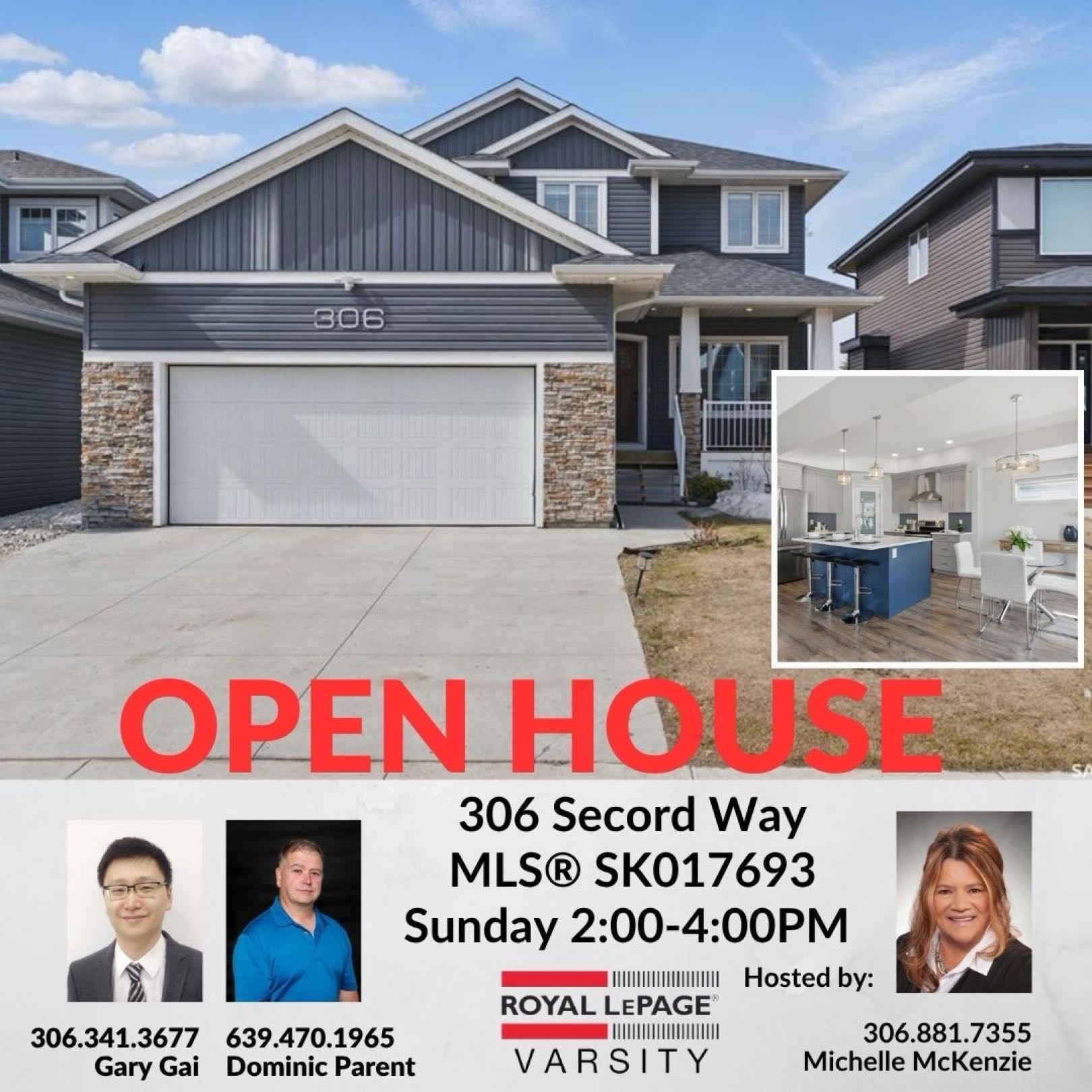 Public Open House公众开放看房 306 Secord Way 11月30日 周日 2:00-4:00PM Gary Gai或者同事Dominic Parent会在此迎接🙏 ————— Brighton小区背靠公园绿地3房3卫独立屋出售。Montana Homes