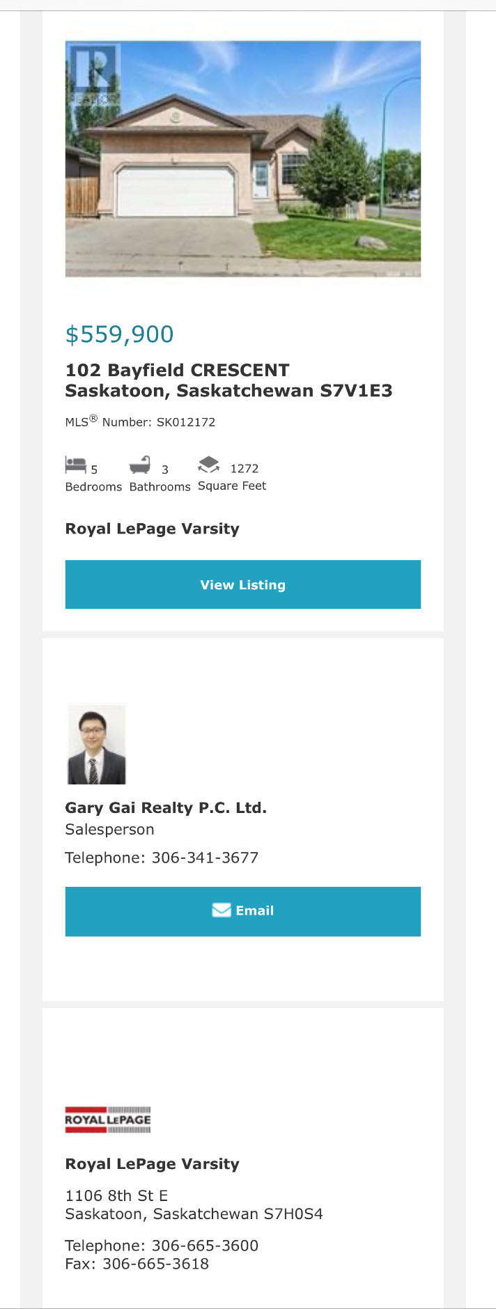 Public Open House公众开放看房 102 Bayfield Cres 7月12日 周六 2-4PM Gary Gai或者同事Dominic Parent会在此迎接🙏 ————— Briarwood小区5房3卫独立屋出售！中心地带。建于 2003 年，位置优越，距离 - 2