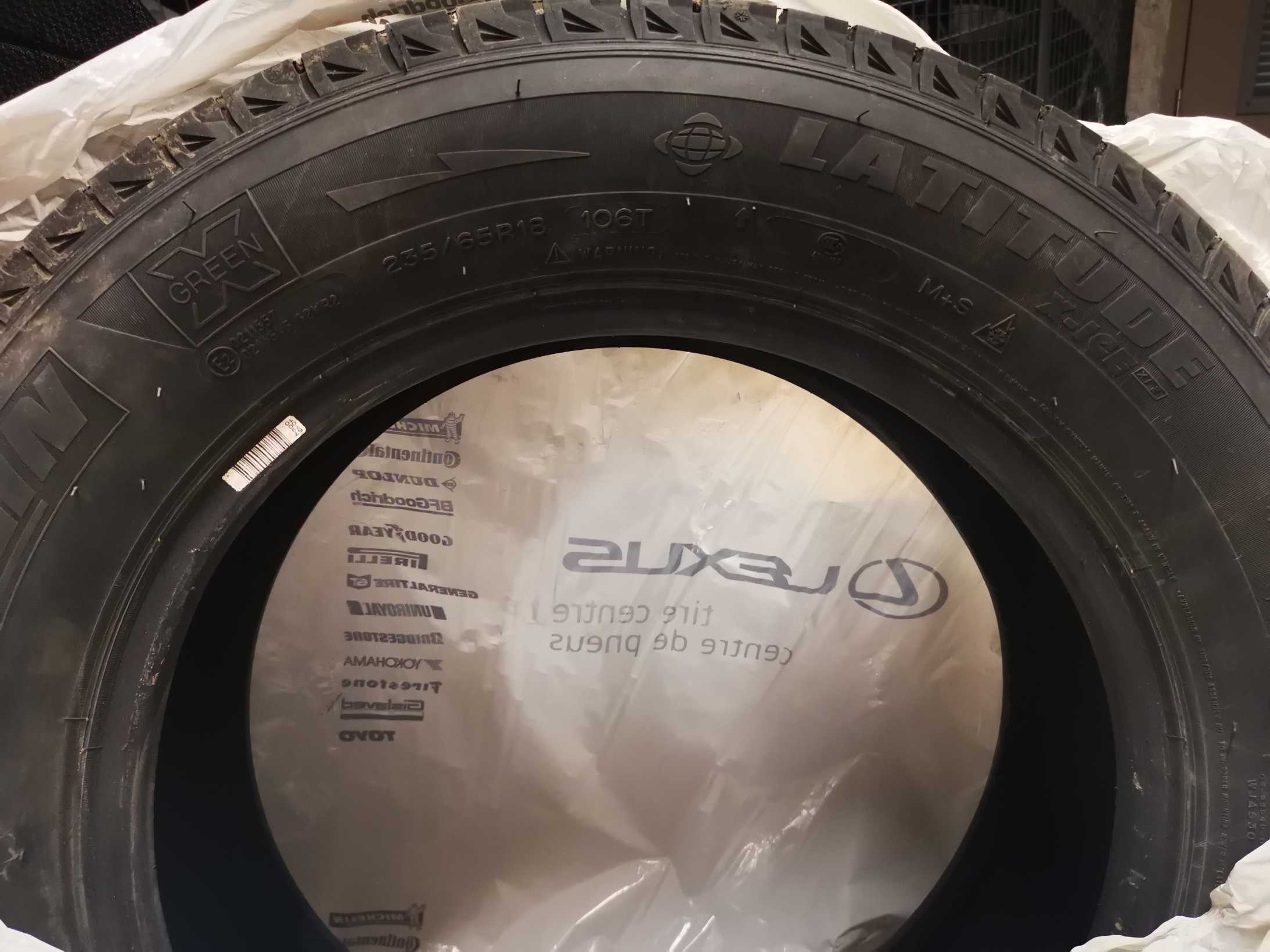 9.5新米其林Rx350雪地胎.低价处理 - 2