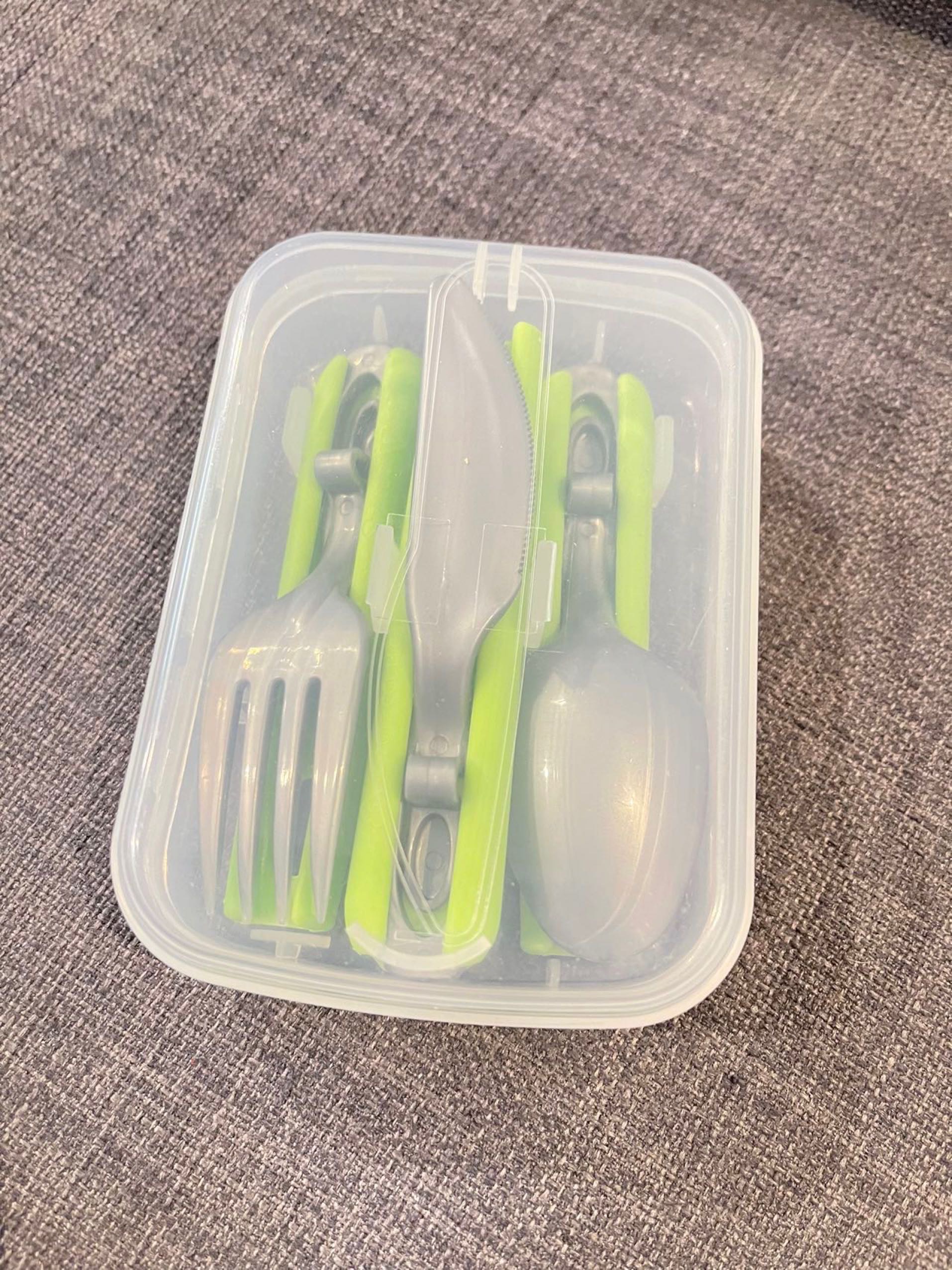全新儿童折叠餐具盒
