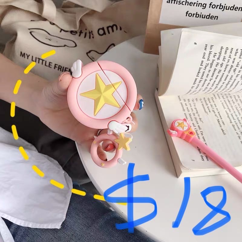 Airpods 耳机套$18 钥匙套 hellokitty $3 蝴蝶结女孩$3 日记本365天日历计划表$16