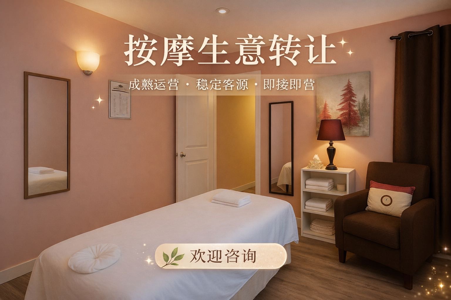 位于 Saskatoon 繁忙地段的一家成熟按摩店现诚意转让。店铺已有稳定客源，非常适合希望自己经营事业的按摩师，或寻找成熟项目的投资者。无需从零开始，接手即可运营，是一个真正的 “拎包营业”机会。
🏠 店铺空间布局
一楼：
✔ 前台接待区
✔ 2间按摩房
✔ 1个三件套洗手间
地下层（明亮半地下）：
✔ 配有大窗户，采光良好
✔ 2个额外房间（可用作员工休息室 / 储物 / 扩展业务）
✔ 1个无窗小房间（适合储物）
✔ 1个两件套洗手间
一楼与地下层 均设有独立出入口，空间使用灵活，方便未来业务扩展或多功能利用。
🚗 停车便利
后院设有 全铺装停车位，方便顾客及员工停车。
🔧 近期升级
✔ 全新地板
✔ 外墙 Stucco 翻新
✔ 较新的洗衣机和烘干机
📄 租约信息
需要与房东 重新签订租约。租约条款可协商，并可能根据双方协商提供一定优惠。
⭐ 投资亮点
成熟运营的按摩店，已有稳定客源，同时仍具备进一步发展的潜力。
📩 欢迎私信了解更多详情或预约看店。#萨斯卡通 #萨斯卡通生活 #萨斯卡通周末 #萨斯卡通