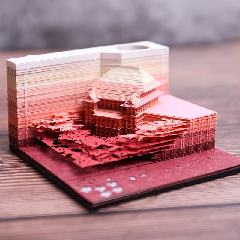 日本3d立体建筑纸雕模型便签纸omoshiroi block - 2