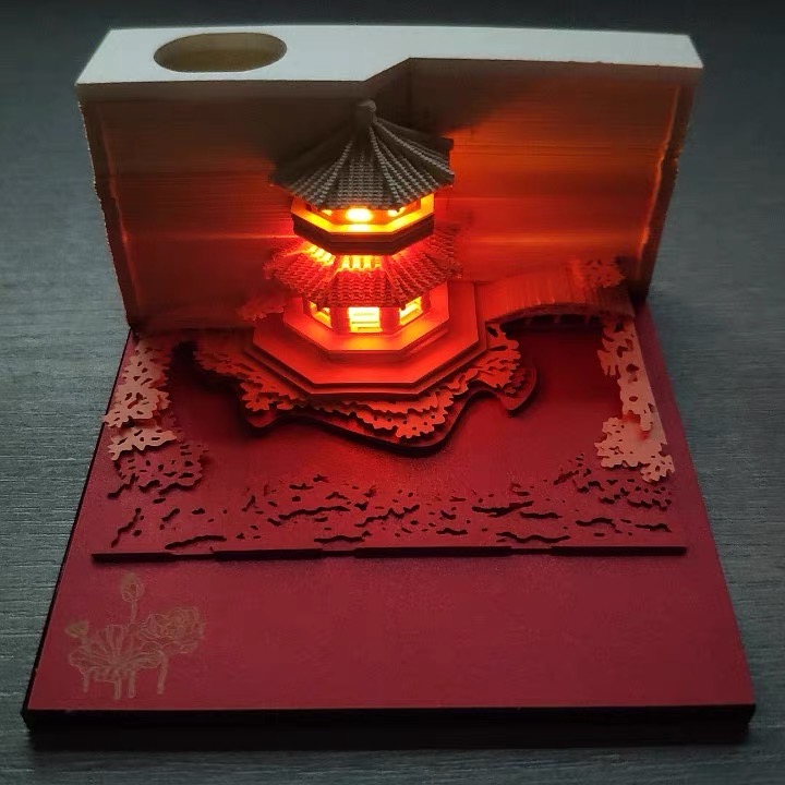 日本3d立体建筑纸雕模型便签纸omoshiroi block - 5