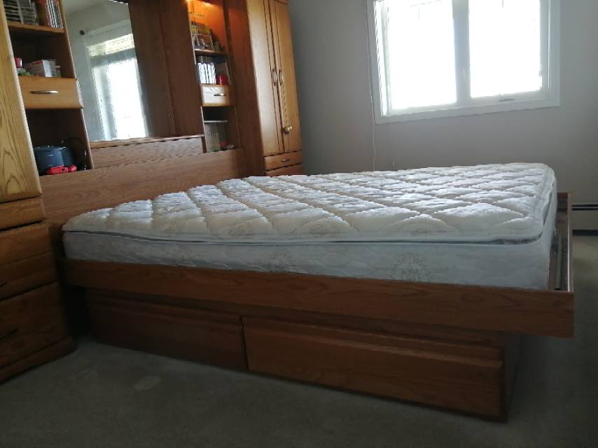 床貯物組合櫃連 Queen size 床墊 - 3