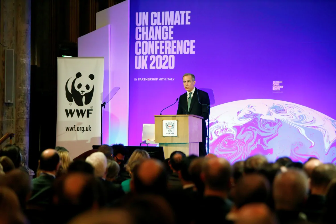 马克·卡尼（Mark Carney）说，聪明的钱需要更好的工具来衡量气候危机