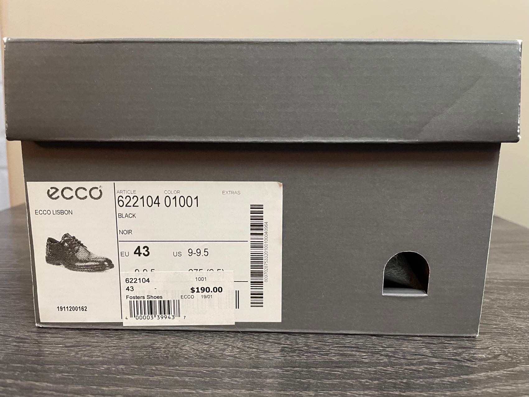 全新 Ecco Lisbon 正装皮鞋 US size 9-9.5  - 5