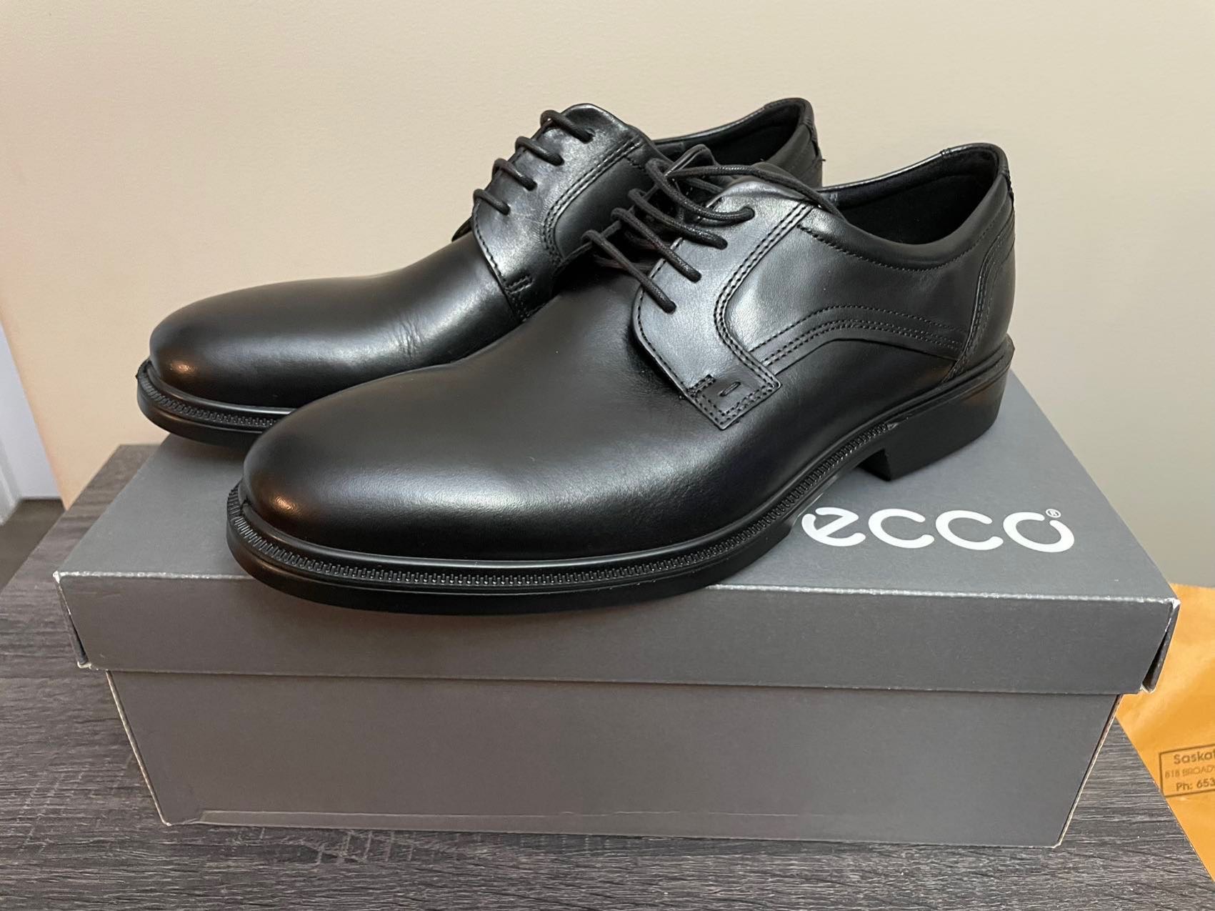 全新 Ecco Lisbon 正装皮鞋 US size 9-9.5 