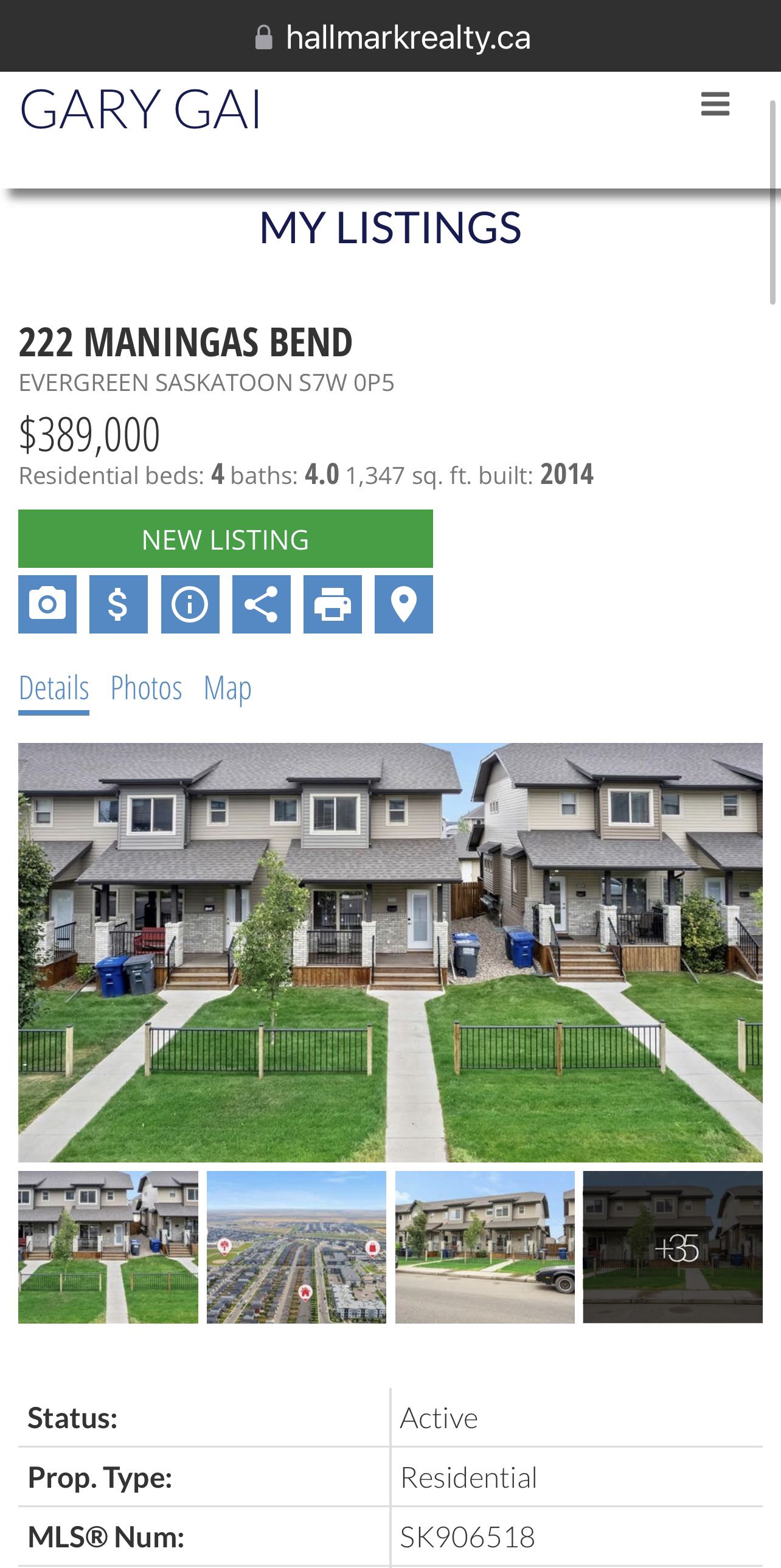 Evergreen小区核心路段2014年建1347尺4房4卫边户双车库联排别墅出售。房屋状况如新，可步行至小学和公园，近高中近购物。一楼客厅宽敞明亮，9英尺层高，高级复合板地板，全花岗岩台面，白色经典橱柜带阻泥，厨房不锈钢家电齐全。二楼洗衣房，超大主卧带完整洗手间和步入式衣柜。地 - 3