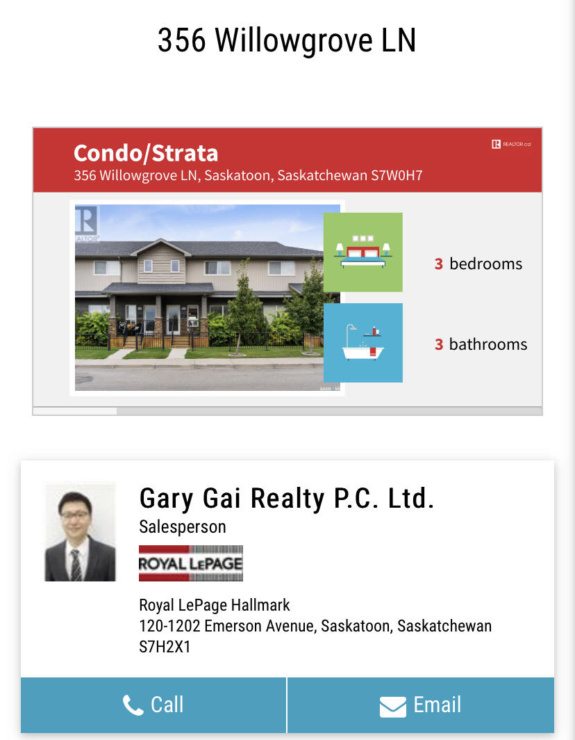 Willowgrove小区2011年建3房3卫联排别墅出售。房屋年代新，保养如新。步行百米公园，及周围两所小学。近百年高中，st joseph 高中，近购物中心，交通便利。一层9英尺层高，采光好，高级复合板地板，全花岗岩台面，不锈钢厨房设备齐全，以及非常充足的储存空间。二楼三个全 - 3