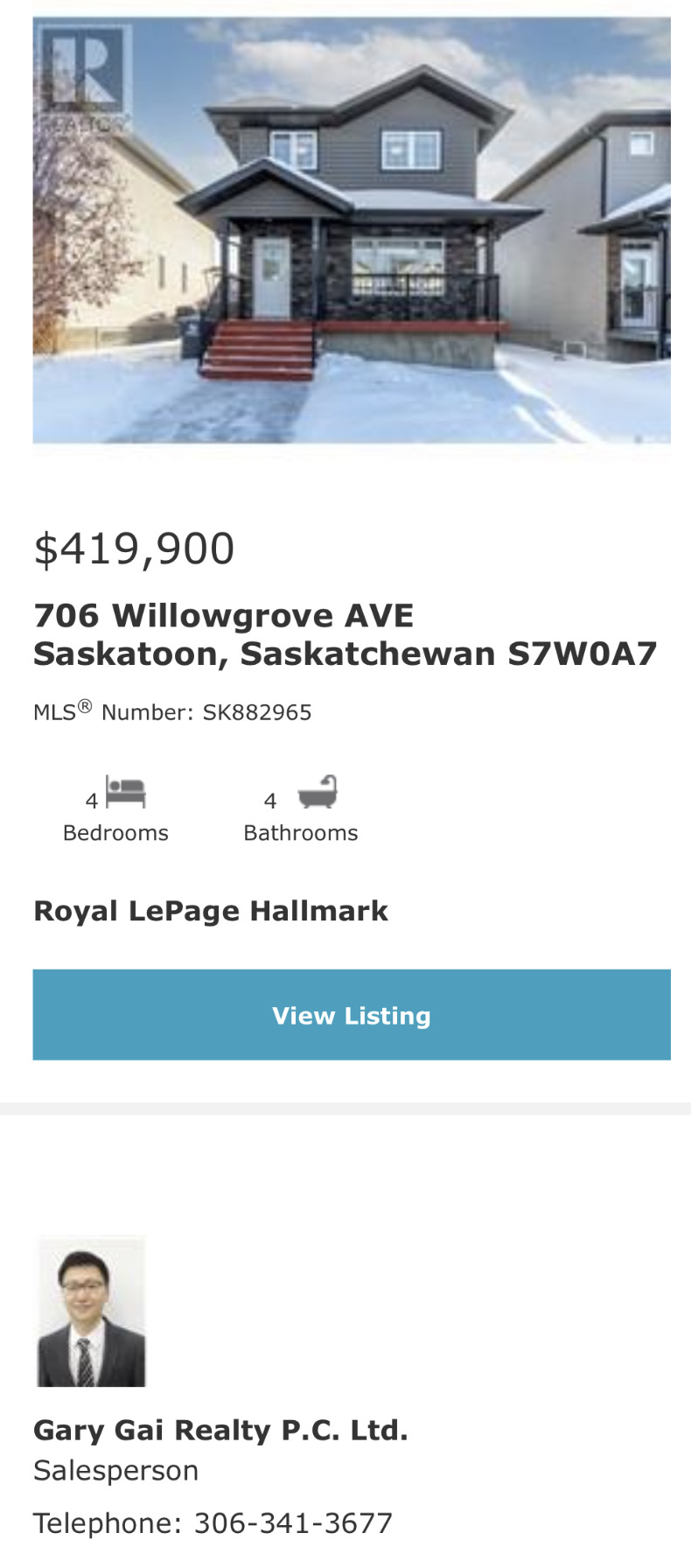 Willowgrove小区安静核心路段4房4卫独立屋出售。步行百米至两所小学，步行15分钟可至百年高中及附近购物。房屋全新刷漆保养如新。开放式设计，实木地板，理石台面，枫木橱柜。二楼三个卧室均更新为木地板，大主卧带独立洗手间配有冲浪浴缸。地下室加高层高，装修有一房一厅一卫。另有朝 - 3