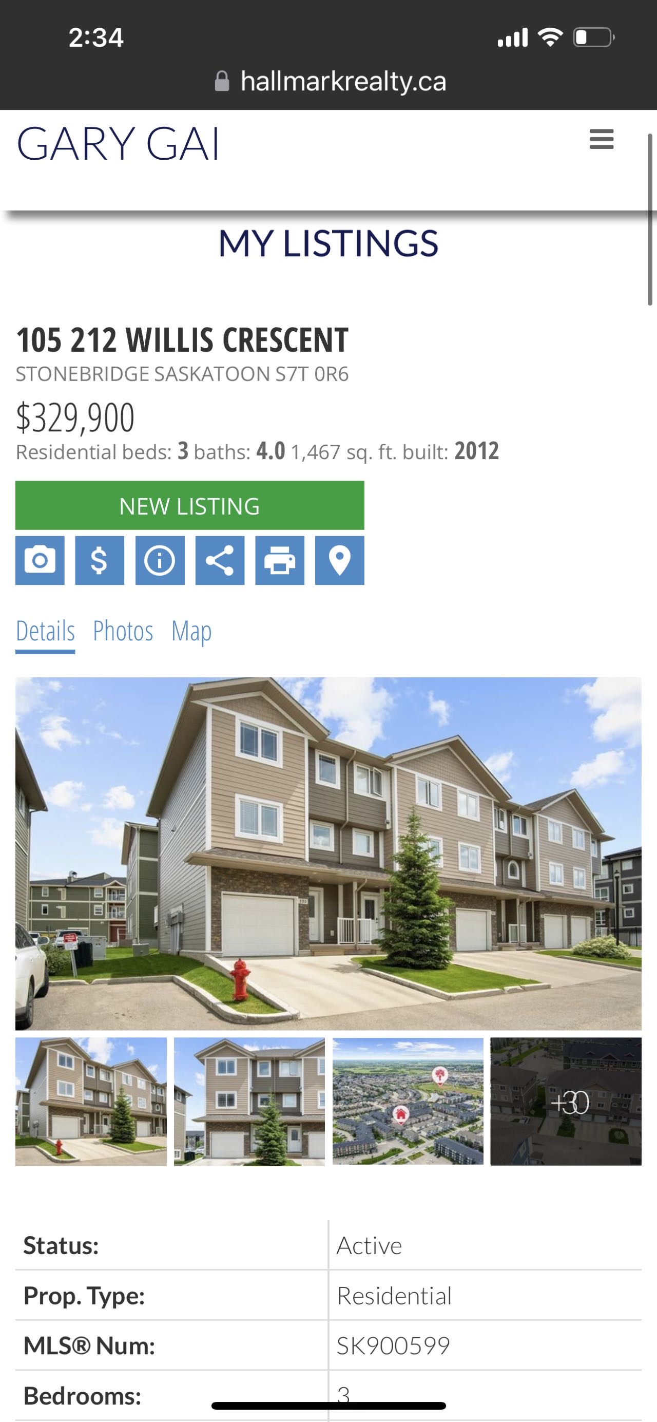 Stonebridge小区3房4卫边户联排出售。近1500尺超大面积，步行至周围小学，公园，购物。大厅12尺挑高，全屋大部分合成板地板，厨房枫木橱柜大理石台面，超大主卧带步入式衣柜和独立洗手间，半地下室完全装修好一房间/活动厅，大窗户外加洗手间。室外带一个大露台，连房子车库。位置 - 3