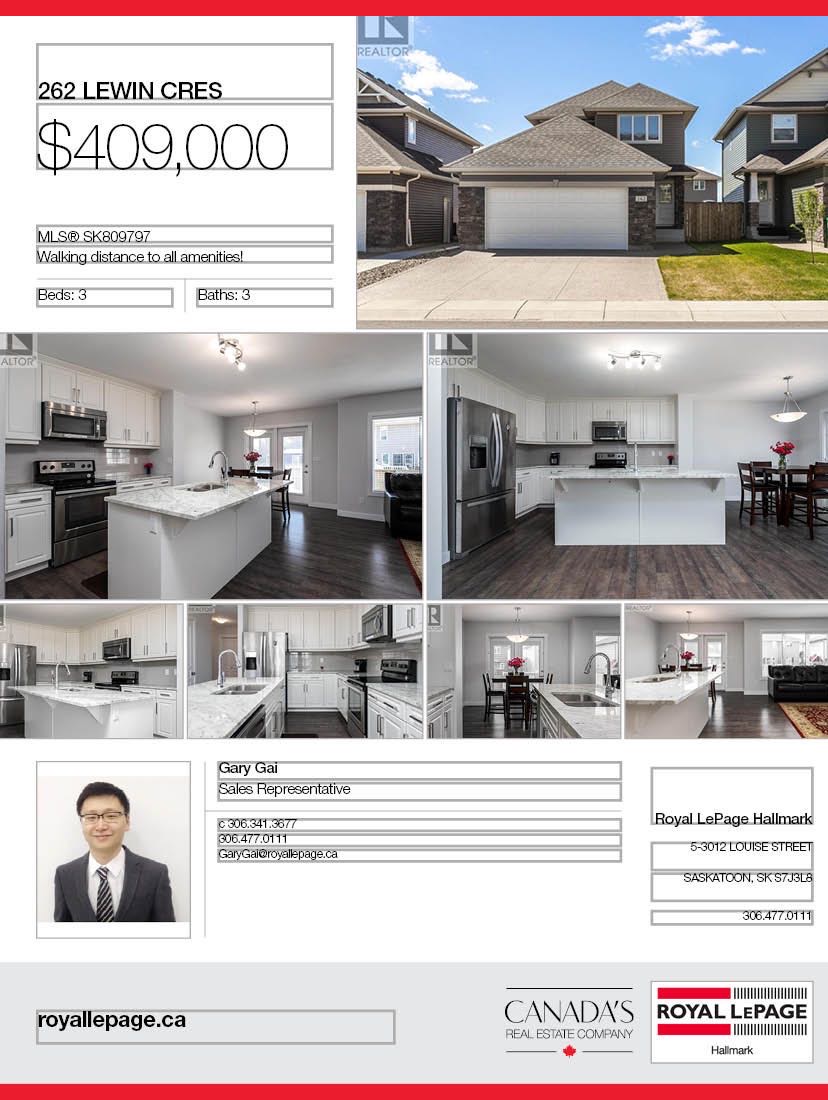 Stonebridge2016年新建1390尺独立屋出售。位置便利可步行至小学和超市购物。3房3卫 ，主卧带洗手间， 状况如新。高档装修：升级地板橱柜，理石台面。后院朝南光线好。院子完工地下室保温完成。带中央空调和新风系统。开价：$409000有意请联系地产经纪Gary Gai