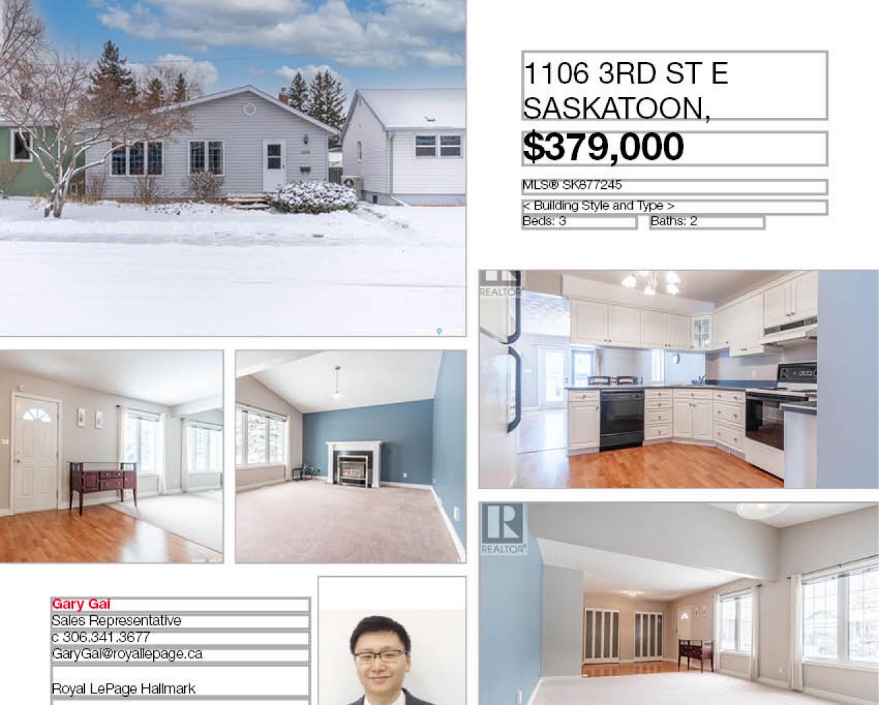 HOLLISTON小区3室2卫独立屋，1280尺，位于安静街区。可以步行至学校，附近有商业区，购物方便，公交线路齐全交通便利。房屋保养好。宽敞客厅带壁炉，开放式厨房，装修精美，白色高级橱柜台面，特色卤素灯，双水池，大量的储物空间。一楼两间全尺寸卧室，地下室已装修有一间卧室，一个卫