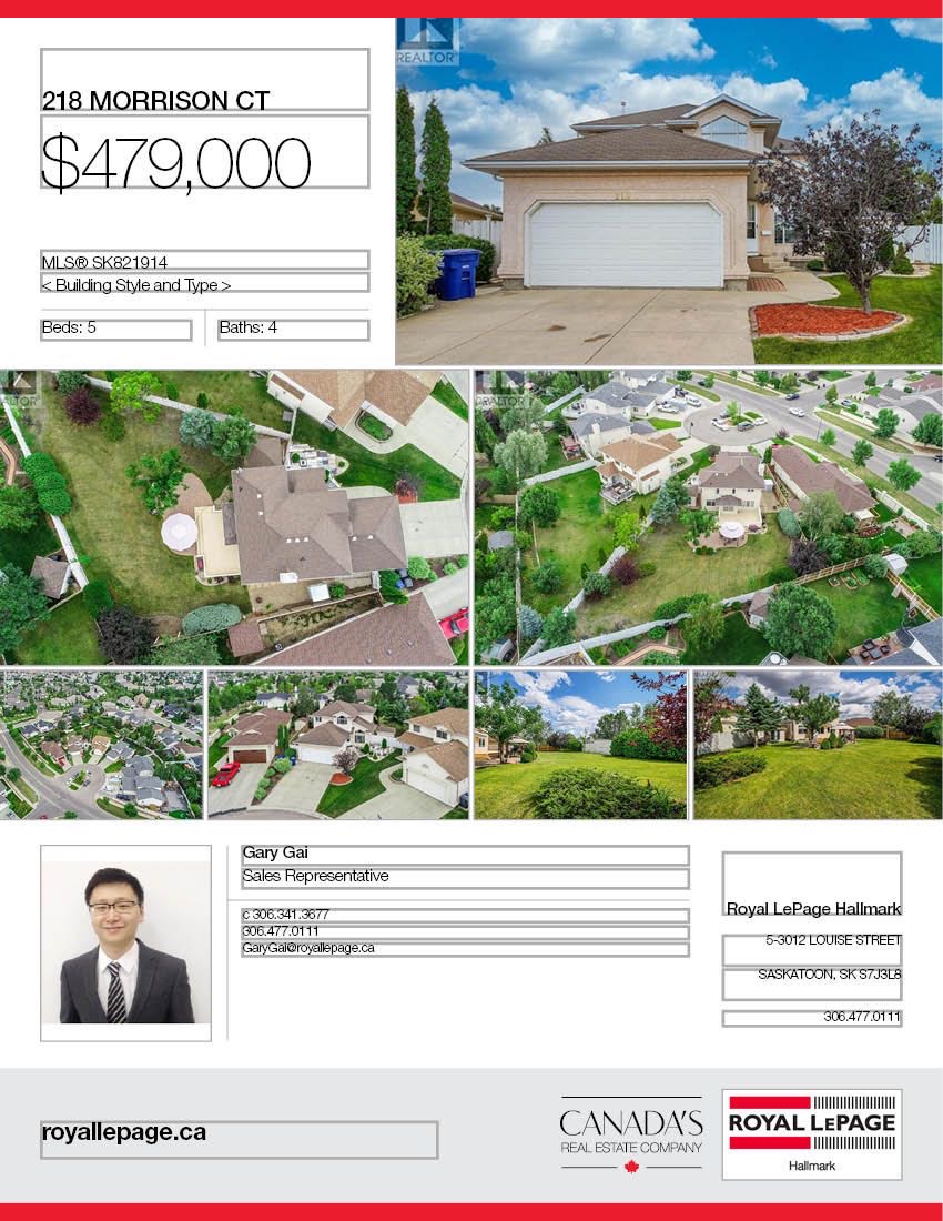 Arbor Creek小区 稀缺过1万尺地块two storey独立屋出售。扇形超大尺寸私密后院。 5房4卫，一楼挑高顶，明亮大窗，双客厅双餐厅，新地板，厨房新理石台面，新不锈钢家电，二楼三个大房间主卧含独立洗手间。地下室完全装好有大家庭厅外加额外两房和一洗手间。新锅炉，新热水器