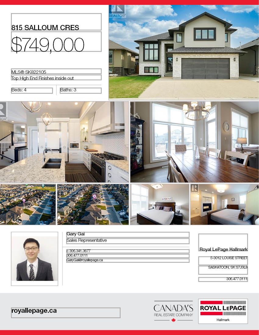 Evergreen小区步行800米至小学，2015年Royalty Construction 建商顶级装修，1915尺Modified Bi Level错层独立屋出售。外墙外立面，灯饰，瓷砖实木地板全面顶级升级配置。4房3卫外加一个大书房，11.5尺高顶，定制橱柜一体厨房奢华家电