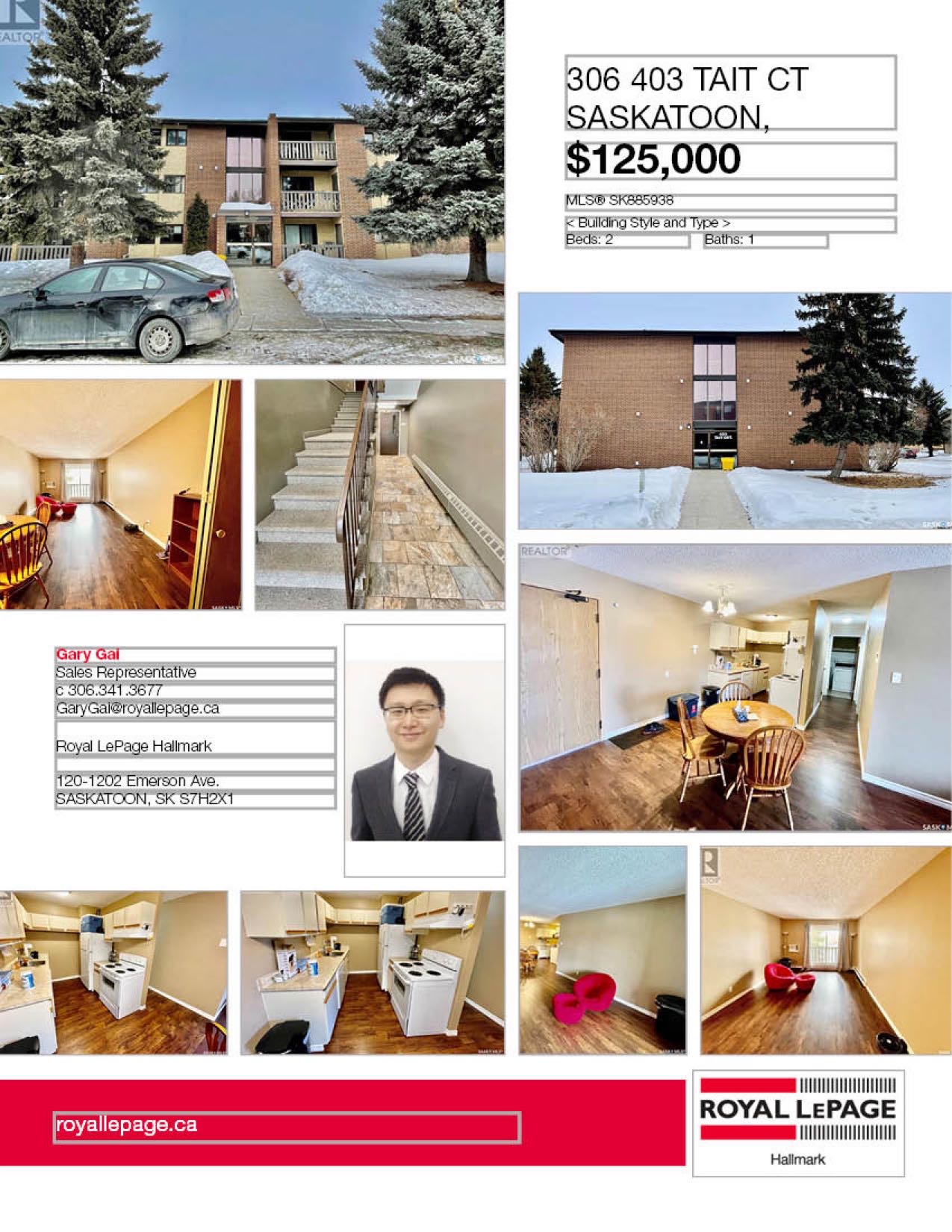 Wildwood小区828尺2室1卫公寓出售。位于近大学，近8街，近公园，商圈，且公交线路发达，交通便利。两间大尺寸卧室，各带大衣橱。3楼顶层边户安静，含阳台，一个地上车位，独立洗衣烘干机。挂牌价格：$125000。有意请联系地产经纪Gary Gai 盖王睿 3063413677