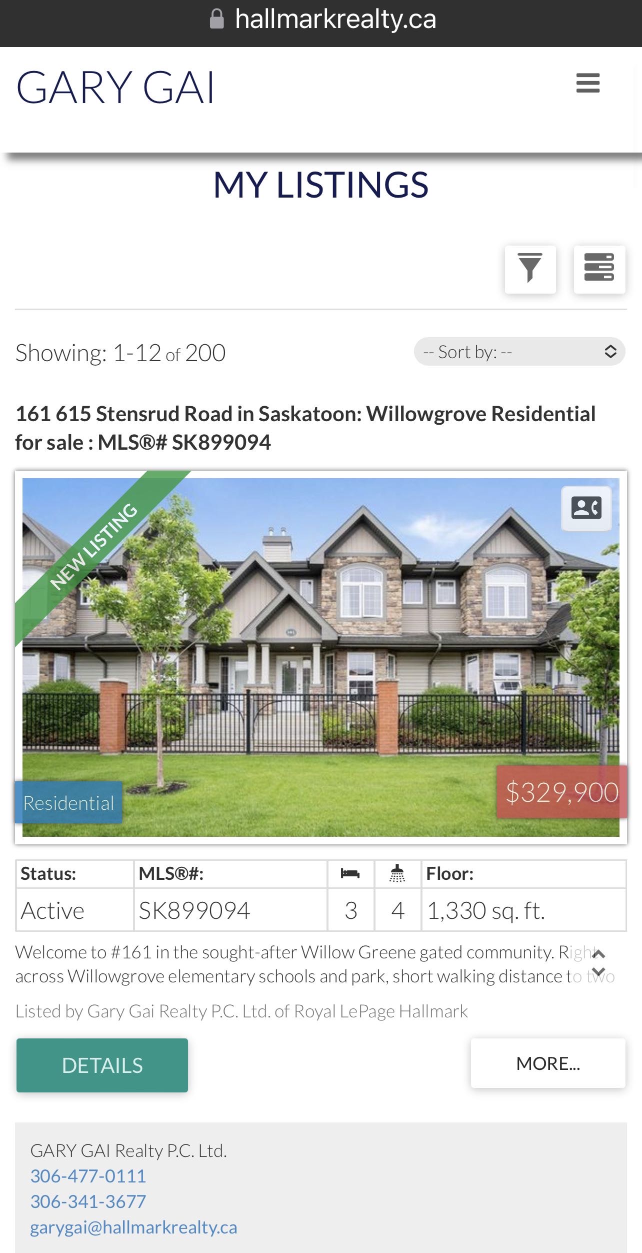 Willowgrove小学边3房4卫联排出售。步行至百年高中，公园超市购物，封闭小区1330尺，2007年建，保养如新。一楼大厅实木地板，枫木橱柜大厨房，2 楼两个大卧室各自带独立洗手间，地下室装修一房一厅一卫。另有一车库一车位。挂牌价格 $329900。详情联系Royal Le - 3