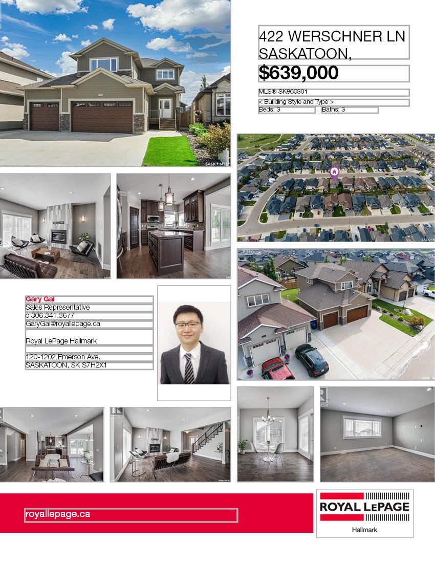 Rosewood小区核心安静路段近湖近小学1966尺两层独立屋出售 3房3卫，2013年建，三车库，高档装修，私密大后院。房屋保养佳：一二楼全实木地板，厨房卫浴大理石台面组合。地下室未装修。开价：$639000。有意请联系地产经纪Gary Gai 3063413677