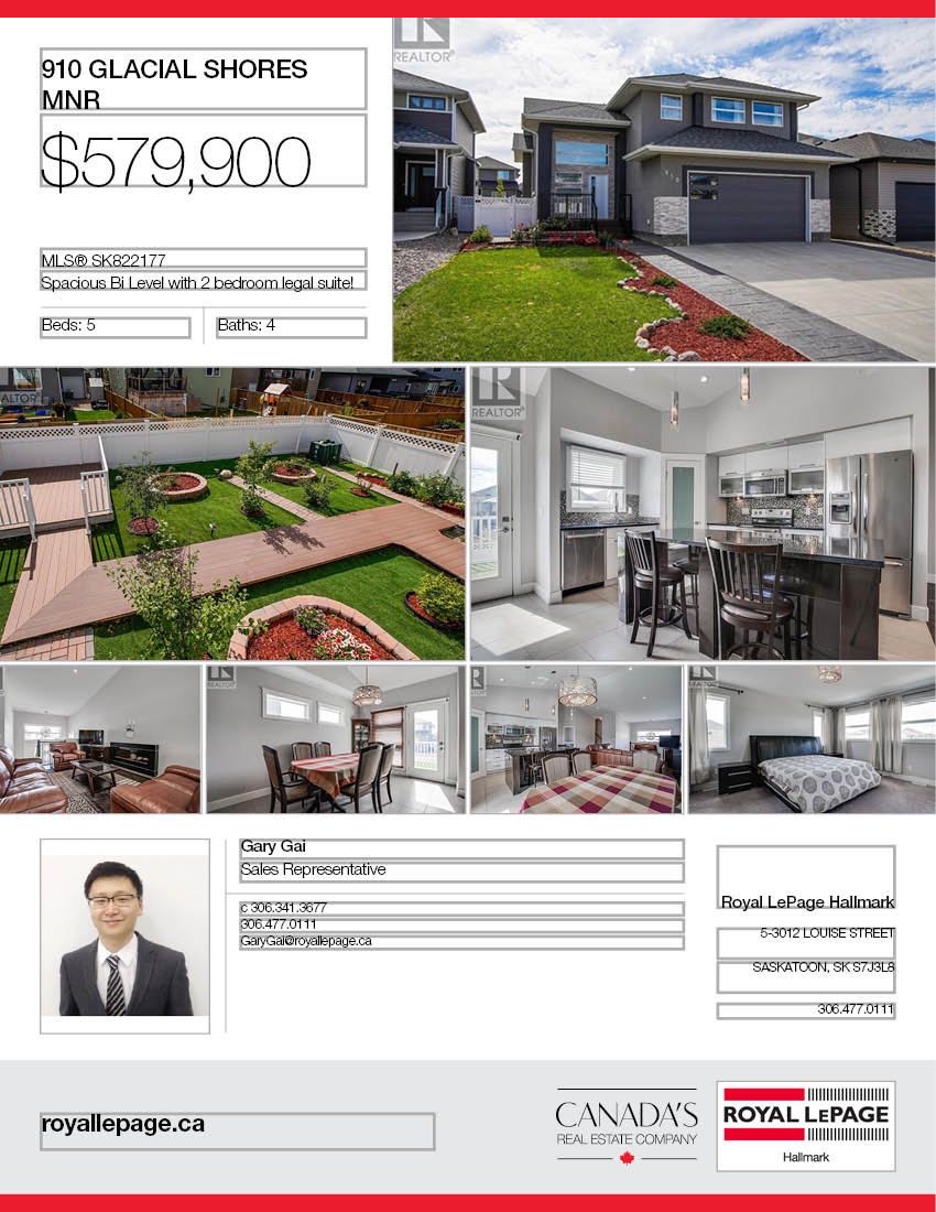 位于Evergreen小区，步行至小学，2014年建1650尺Bi Level错层独立屋含2室一厅合法出租地下室，出售。 保养如新，大窗户采光好，高档装修，地下室有额外活动空间和洗手间用于房主使用，外加地下室两房合法出租套间。前后院完全完工，免维护假草坪大露台（超过$4万成本)。