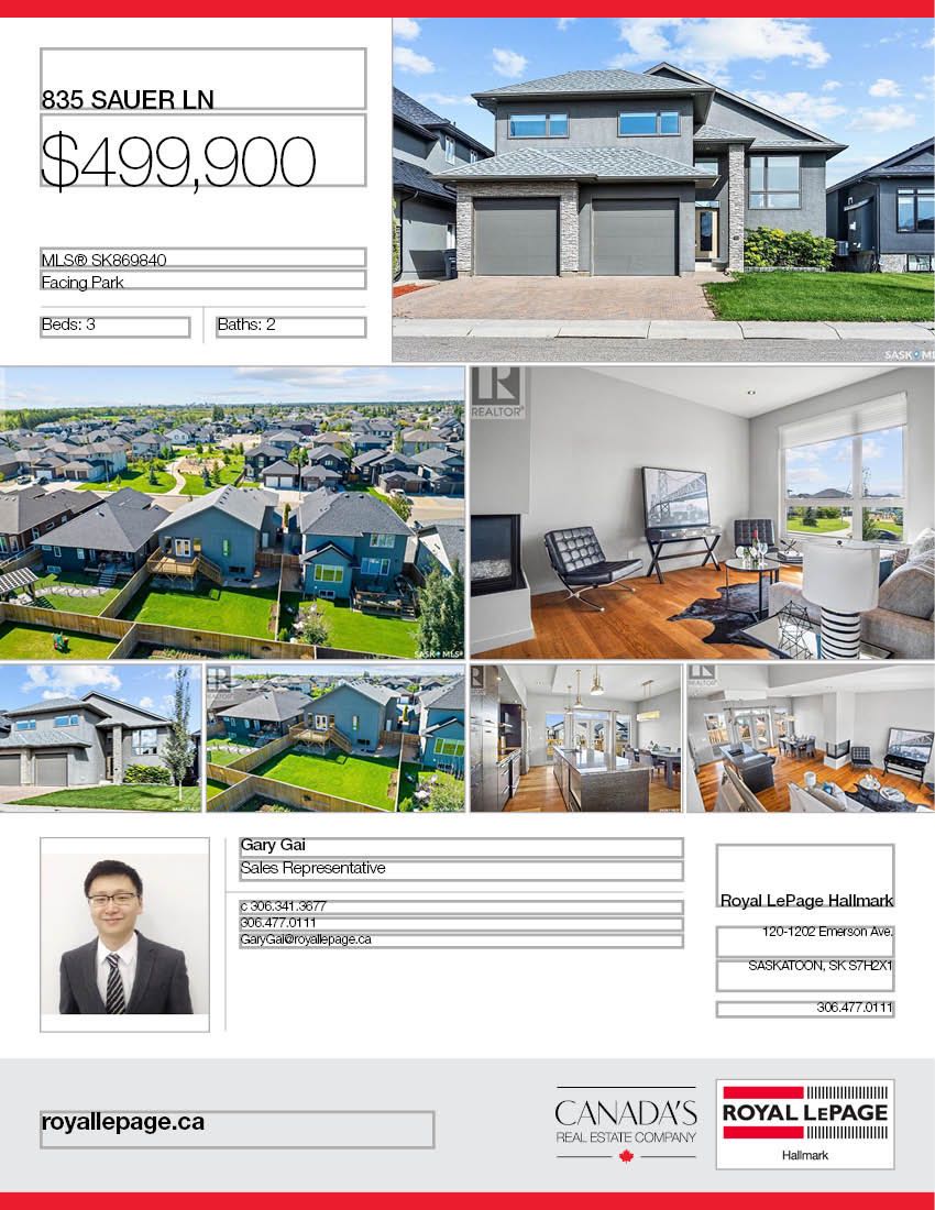 EVERGREEN小区2013年新建1415尺3房2卫独立屋出售。房屋位置佳，面对公园景色优美，处于安静街区，近学校购物周围生活设施齐全。高档装修，层高10尺，加高内门，一楼实木地板，三面壁炉。欧式厨房，瓷砖背板，花岗岩台面，还有充足储物空间。一楼还有两间卧室，一间洗手间。二楼主