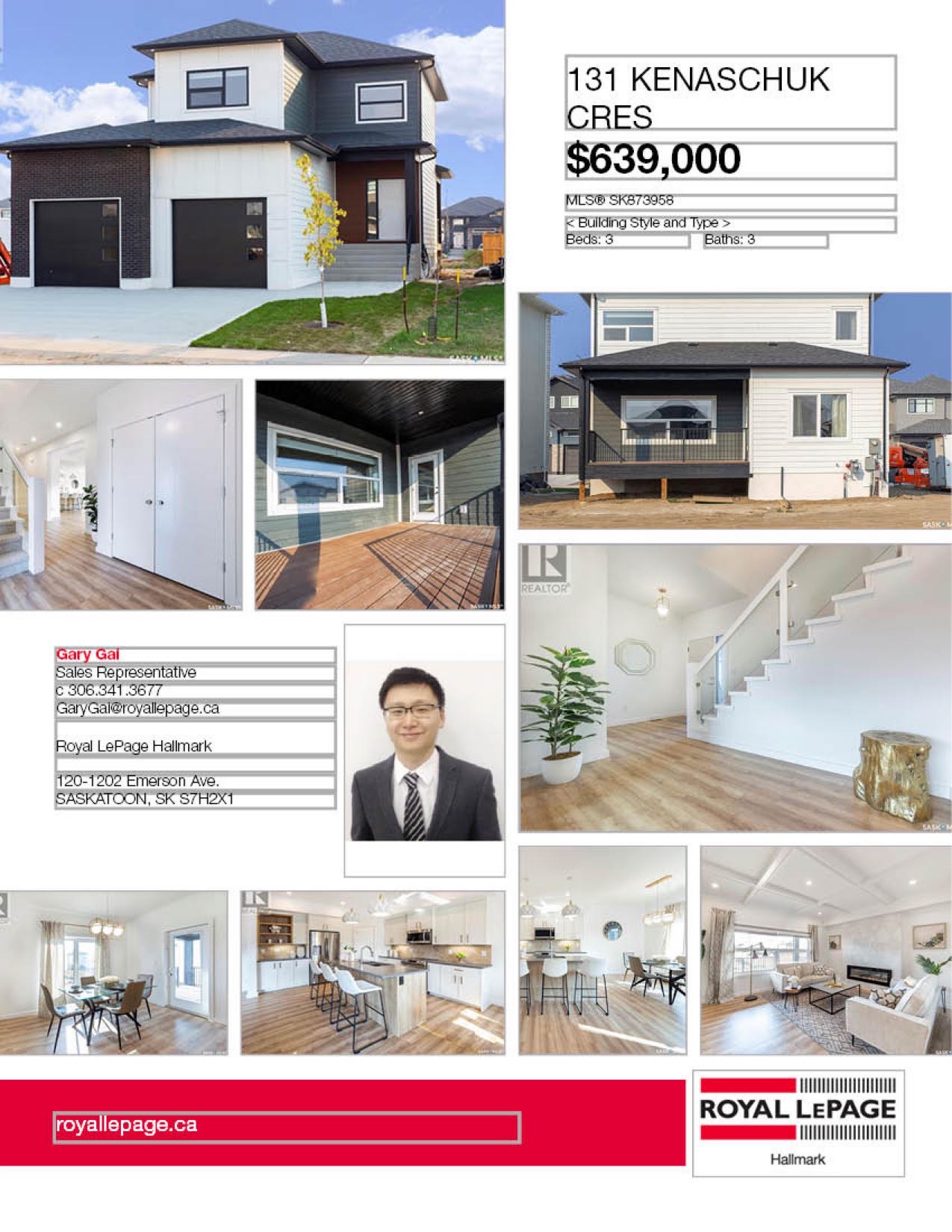 Aspen Ridge小区2021年建1880尺3室3卫双层独立屋出售。外观精美，全屋高品质装修。周边自然环境优美，步行可达湿地公园。三层楼全部挑高9英尺，一楼加大尺寸欧式窗户，高级复合地板，开放式厨房，石英石台面，高档橱柜，黑色背板，巨大的中岛和附加的储物空间。宽敞明亮的客厅设