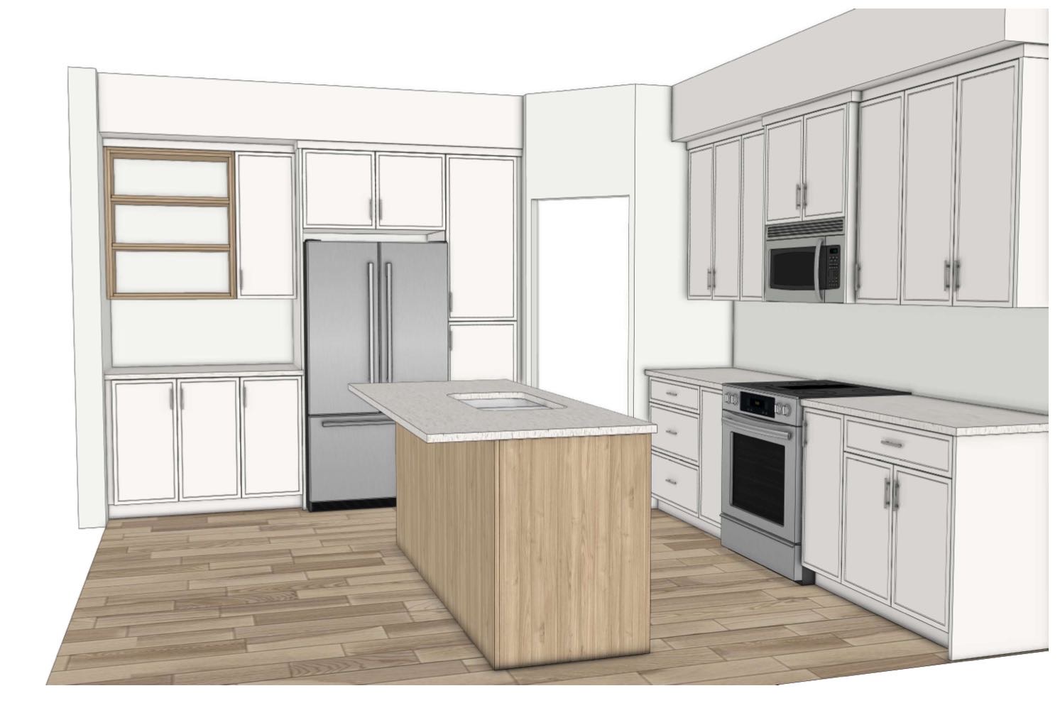 Aspen Ridge小区3房3卫1880尺独立屋预售。约9月中下旬完工，周围环境优美，步行可达湿地公园。全新房子，高档中世纪现代装修风格，全屋装有三层窗户，每层层高高度9 feet。开放式大厨房带充足储物空间，厨房功能齐全，全大理石台面，高级复合地板。客厅有60寸壁炉。房子后院 - 7