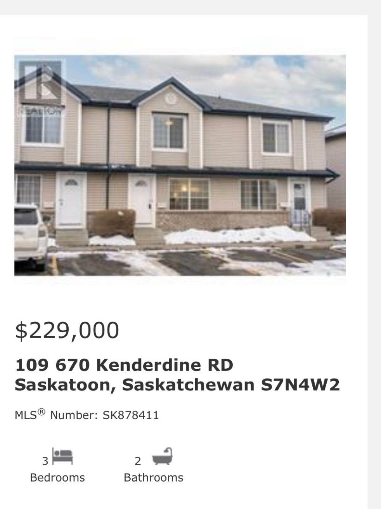 Arbor Creek小区2000年建3室2卫联排，地下室装修有一个大活动厅，背靠绿地 ，有空调。近小学，高中，公寓，商业购物方便。保养状况好，带两个停车位，较新地毯，合成木地板。开价$229000。 有意请联系地产经纪Gary Gai 3063413677 微信：gary367 - 3