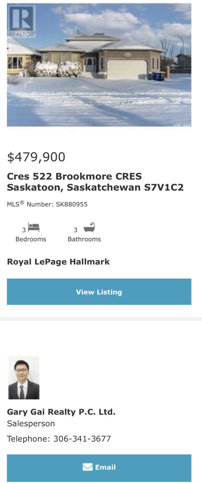 Briarwood小区1700尺双层独立屋出售。3房3卫独特户型，调高客厅，实木地板，多窗好采光，厨房橱柜充足，石面操作台。洗手间带按摩浴缸。地下室装修有一房一卫。加热双车库。成熟景观大院子。挂牌价格：$479900。详情请联系地产经纪Gary Gai 盖王睿 306341367 - 3