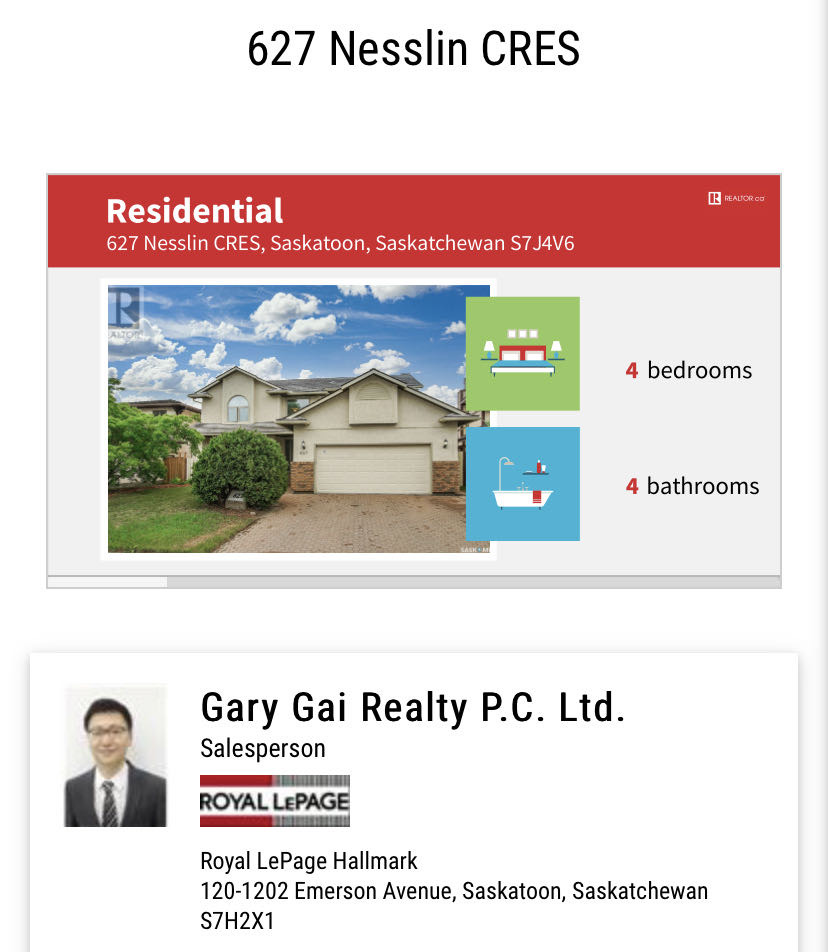 Lakeridge小区安静私密路段，步行至近两所小学。2465尺独立屋出售。前样板间，高级橡木装修，旋转楼梯，4房4卫，3个大厅/活动空间，2个餐厅，二楼有4个卧室。大量更新升级：热水器，锅炉，三层窗户等。挂牌价格 $599000。详情联系地产经纪Gary Gai 盖王睿 - 2