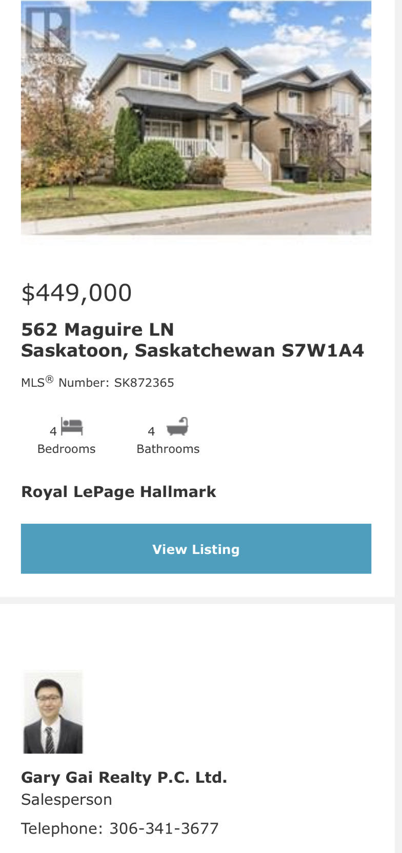 Willowgrove小区2005年建1532尺4室4卫双层独立屋出售，原D&S样板房。位置佳，地处安静街区，步行可达百年 高中，百米至两所小学，公园，购物中心，交通便利。房屋整体宽敞明亮，保养如新。砖墙特色天然气壁炉。实木和瓷砖地板，厨房枫木橱柜，且储物空间大，台面宽敞，不锈钢 - 3