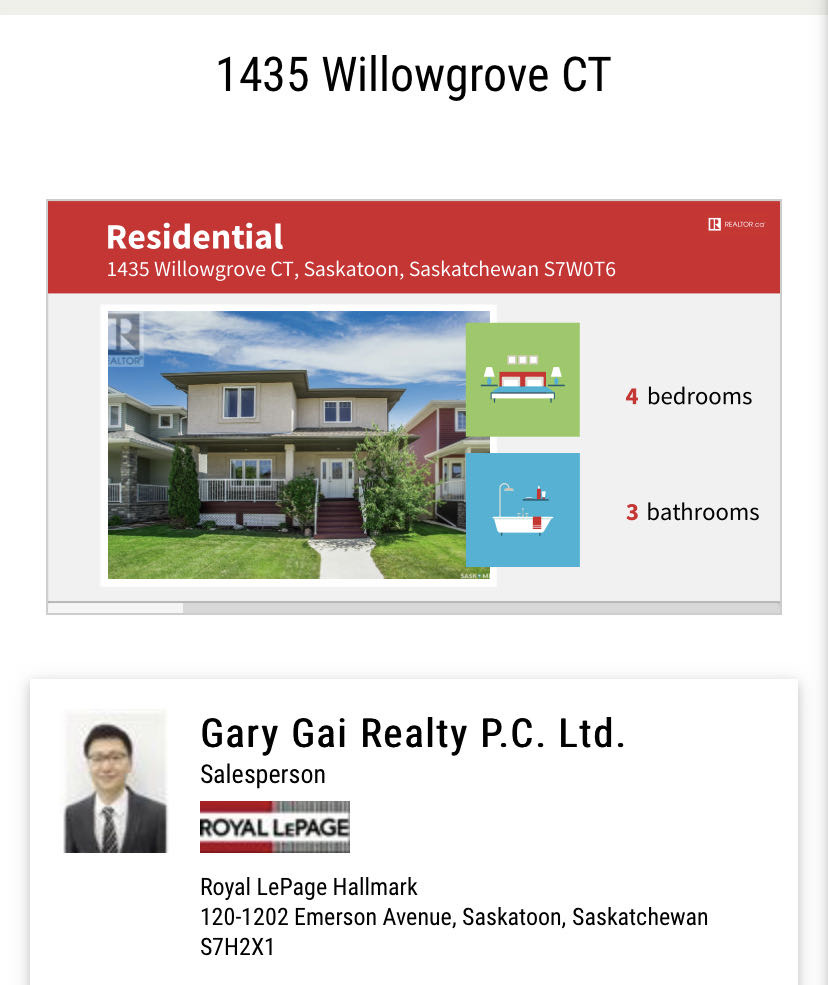 Willowgrove小区2008年建4室3卫1752尺独立屋出售，位置便利步行百米到Willowgrove小学，近商圈，近百年高中，安静内街多窗户房屋状况保养如新。挂牌价格：$435000。 有意请联系地产经纪Garygai盖王睿 - 3