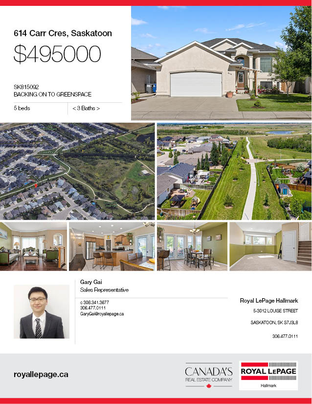 Silverspring小区最优路段之一，背靠公园步道，好风景，好彩光，2003 年建，1405 尺 bi level 错层 5房3卫，Royalty建商，实木地板，多窗户， 上下挑高层高，地下室大窗户，新热水器，加大双车库。精心保养。大地块，私密好院子。挂牌价格：495000。