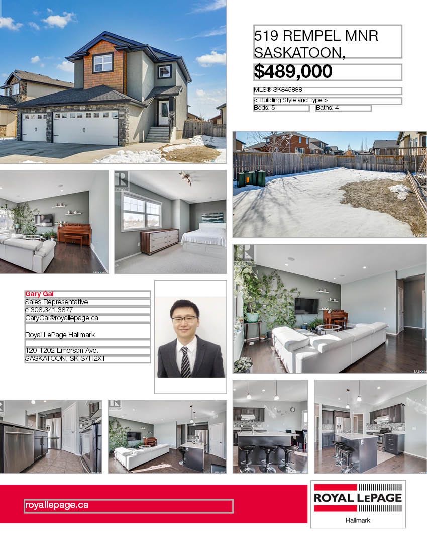 Stonebridge 小区2010年建，1717尺5房4卫外加一个多功能厅独立屋出售，三车库外加室外3车道，步行至Stonebridge小学，公园，附近购物，开发式设计多窗户好彩光餐厅客厅，二楼3个大房间外加一个超大多功能厅，地下室装修2房一卫一厨套间可用于出租。