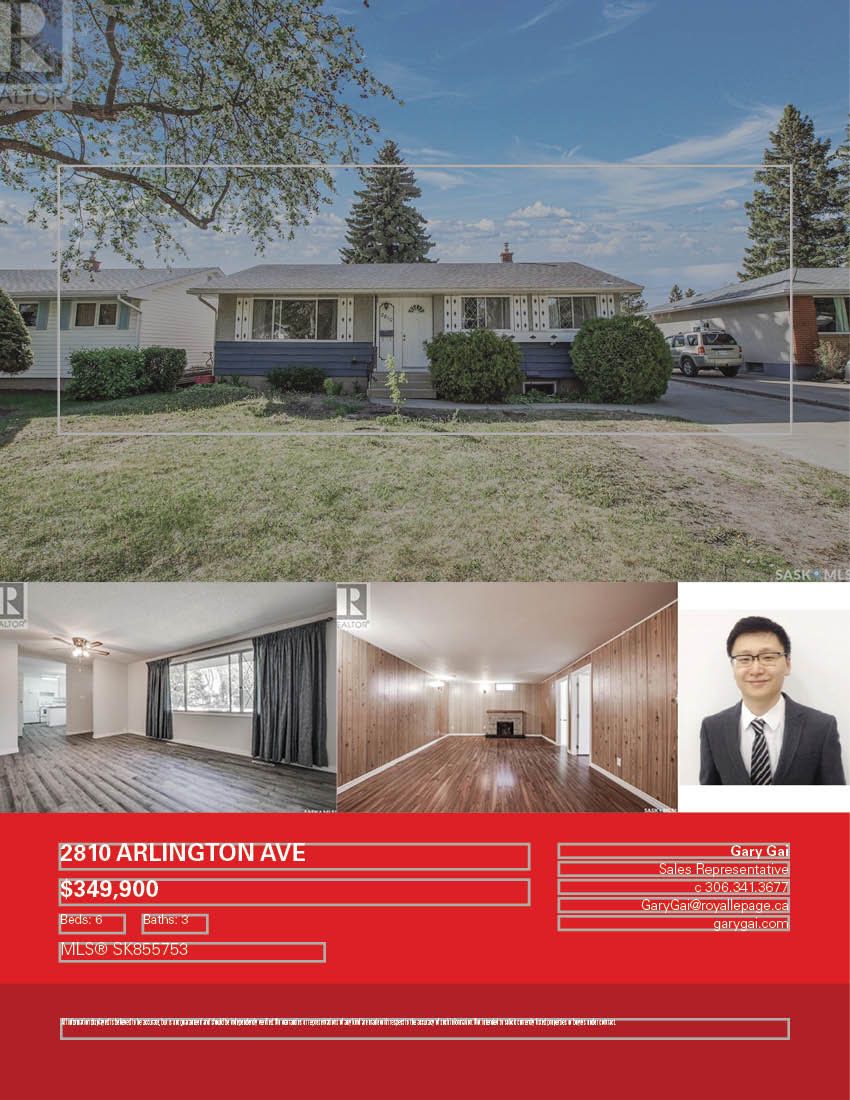 Eastview小区1147尺独立屋6房3卫（含3室1厅1厨独立出租地下室）出售，全新刷漆，全新地板地板装修，主卧带独立洗手间，独立出入，2018换的热水器锅炉。房子状况如新。挂牌价格：$349900。详情请联系地产经纪Gary Gai 盖王睿 3063413677