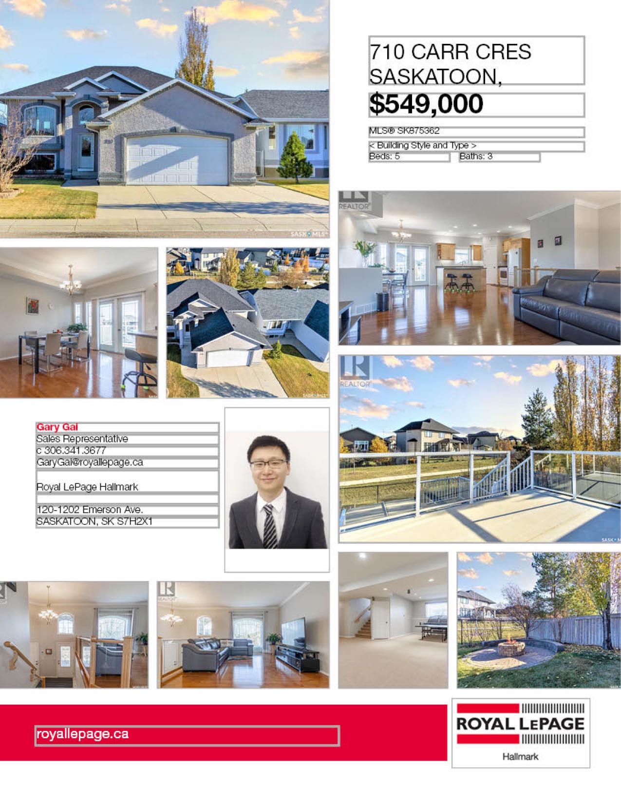 Silverspring小区最优路段之一，背靠公园步道，好风景，好彩光，1423 尺 bi level 错层 5房3卫，Royalty建商，实木地板，多窗户， 上下挑高层高，地下室大窗户，新瓦片，新洗衣烘干机，加大双车库。精心保养。大地块，私密好院子。挂牌价格：549000。有意