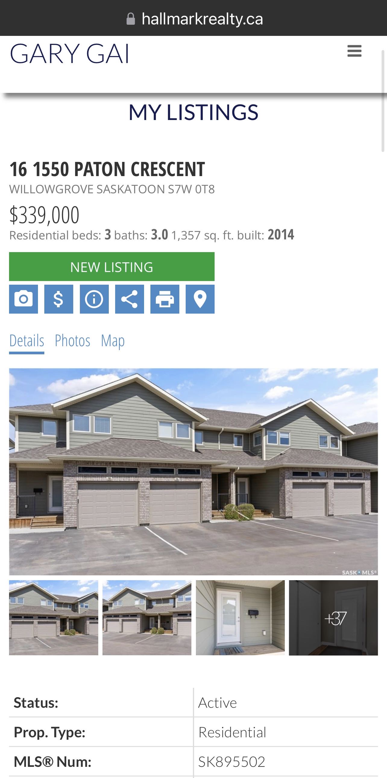 Willowgrove小区3房3卫，连体车库外加双车位，独立后院，联排出售。本地知名建商Riverbend，房屋保养如新。一楼9尺层高，高级复合地板，大理石台面，不锈钢家电。二楼3房2卫。主卧带独立洗手间和步入衣柜。地下室带2个窗户，未装修。后院另有独立带顶露台。位置步行至小学， - 3