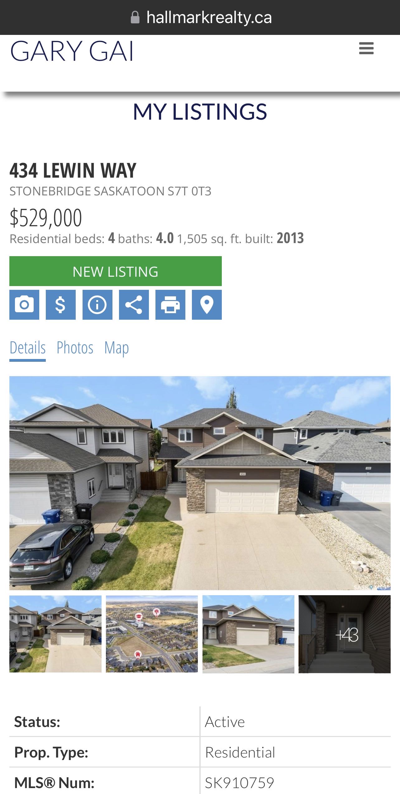 Stonebridge小区步行300米至小学，购物，4房4卫完全装修独立屋出售。2013年建造，安静私密路段，不靠主马路，近社区大公园。 1楼大客厅大窗户好采光，白色现代橱柜，不锈钢家电，充足操作台及收纳空间，2 楼3个大卧室，主卧带独立洗手间步入式衣柜。地下室完全装修有1大家庭 - 3