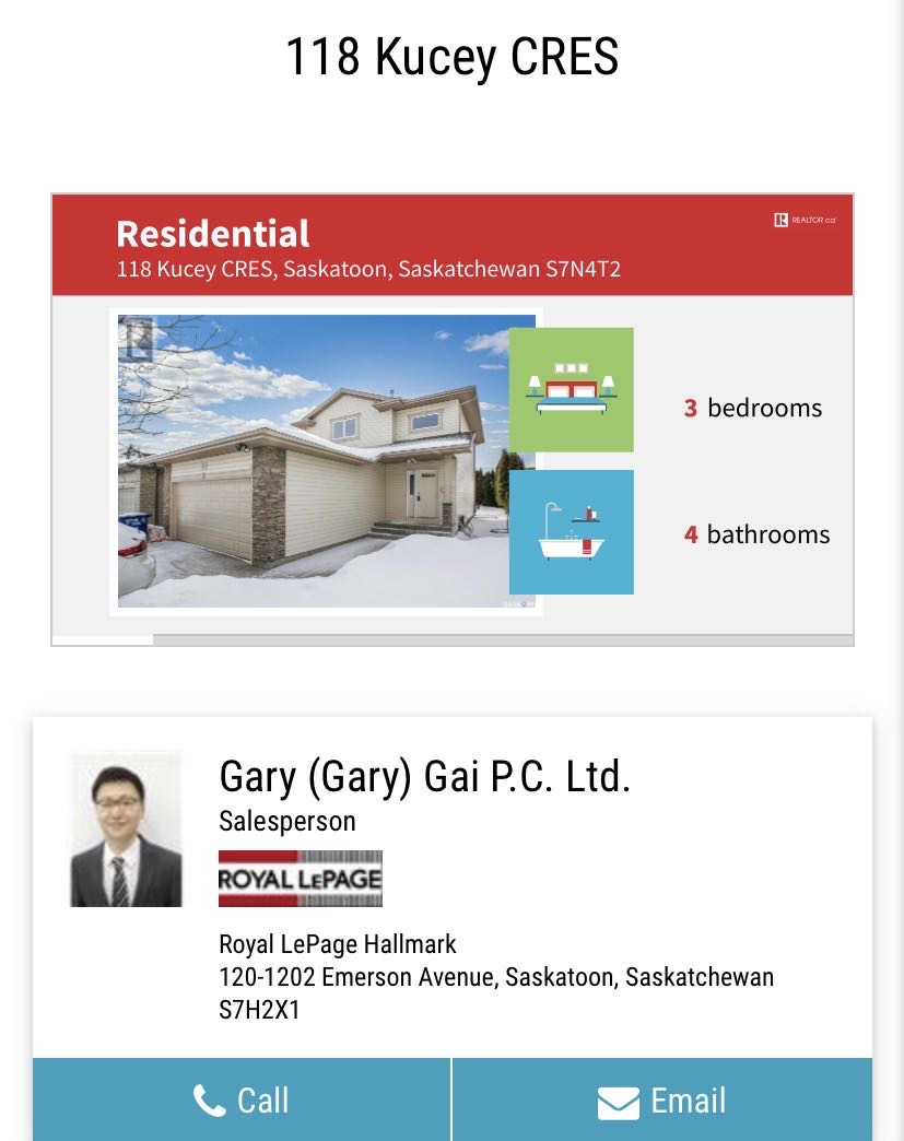 Arbor Ceek小区2001年建 1677尺 3房4卫独立屋出售，近公园，附近购物，高中。一楼开放式厨房餐厅客厅；二楼3房两卫，主卧带洗手间，地下室装修有一大厅一卫；双车库，设备：新风系统。 新换瓦片。挂牌价格：$449900。详情联系地产经纪Gary Gai - 3