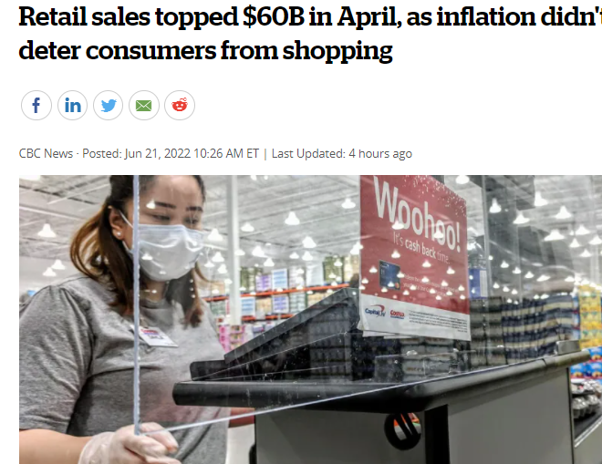 4 月份的销售额增长了 0.9%达到 607 亿加元，油价真要降了，不排除减免燃气税！