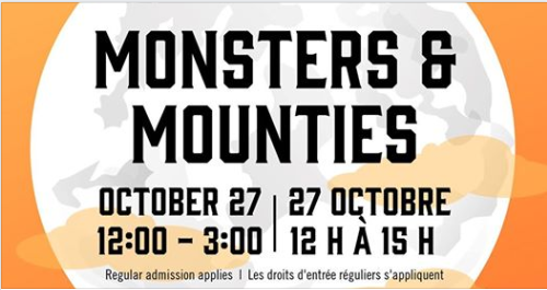 10月27日RCMP邀请您参加怪物和骑警活动