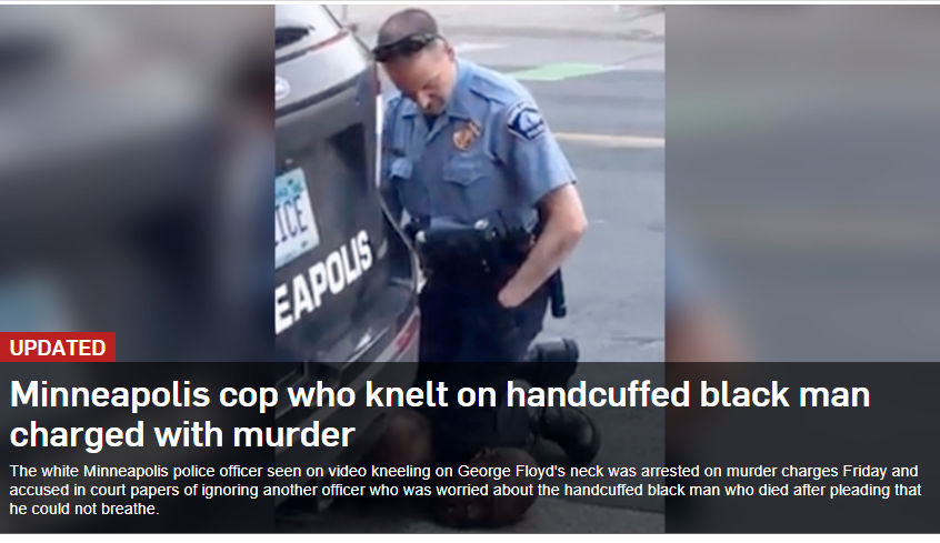 美国Minneapolis抗议乔治·弗洛伊德之死，警察 Derek Chauvin被控三级谋杀罪，CNN记者在直播中被捕！!