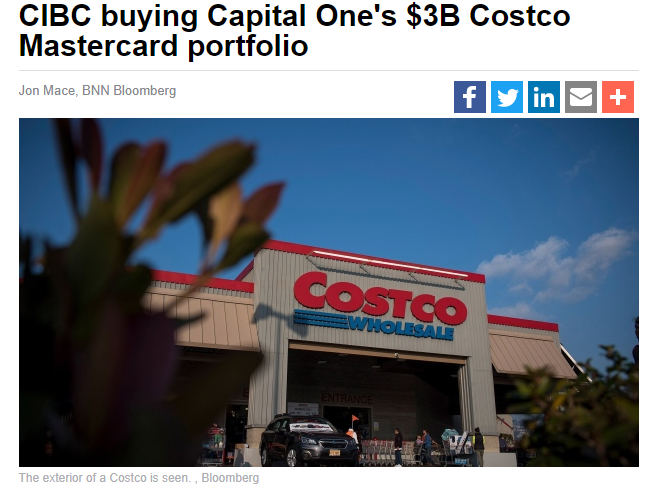 突发！CIBC成加拿大Costco信用卡独家发行商！数百万会员3个月后换新卡