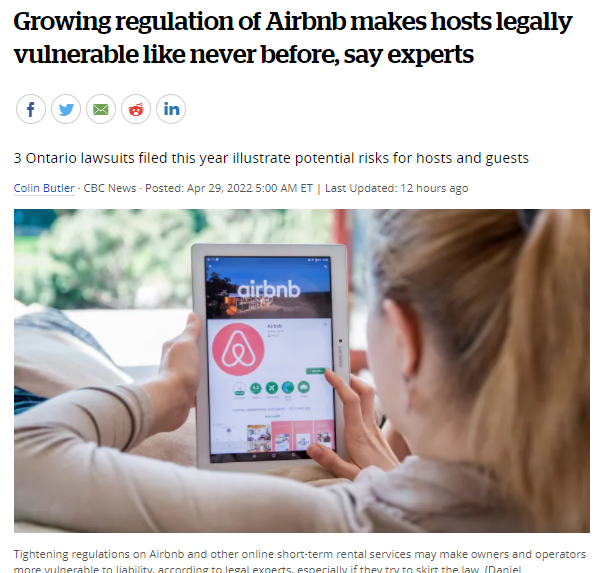 专家表示，对Airbnb日益加强的监管使得房东在法律上前所未有地脆弱！