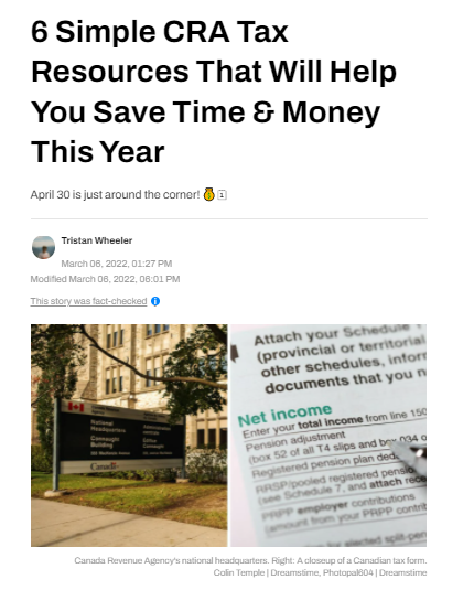 6个简单的CRA税收资源将帮助你在今年节省时间和金钱！
