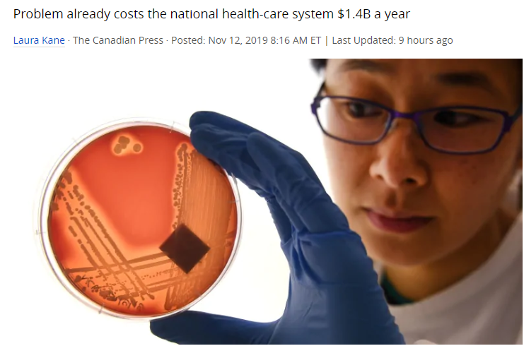 恐怖的超级细菌！30年内或将杀死40万加拿大人