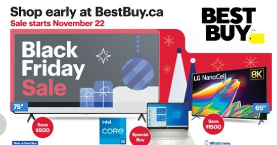 Bestbuy黑五折扣本周日11月22日开启！电视机、Dyson、家电价格狂降！